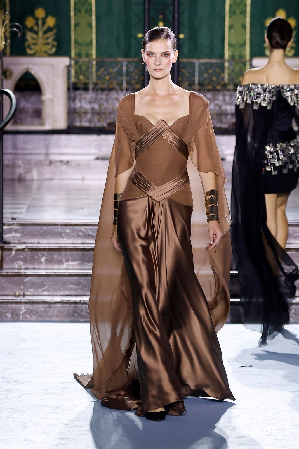 Fashion Week Paris Fall/Winter 2024 look 50 from the Georges Chakra collection couture