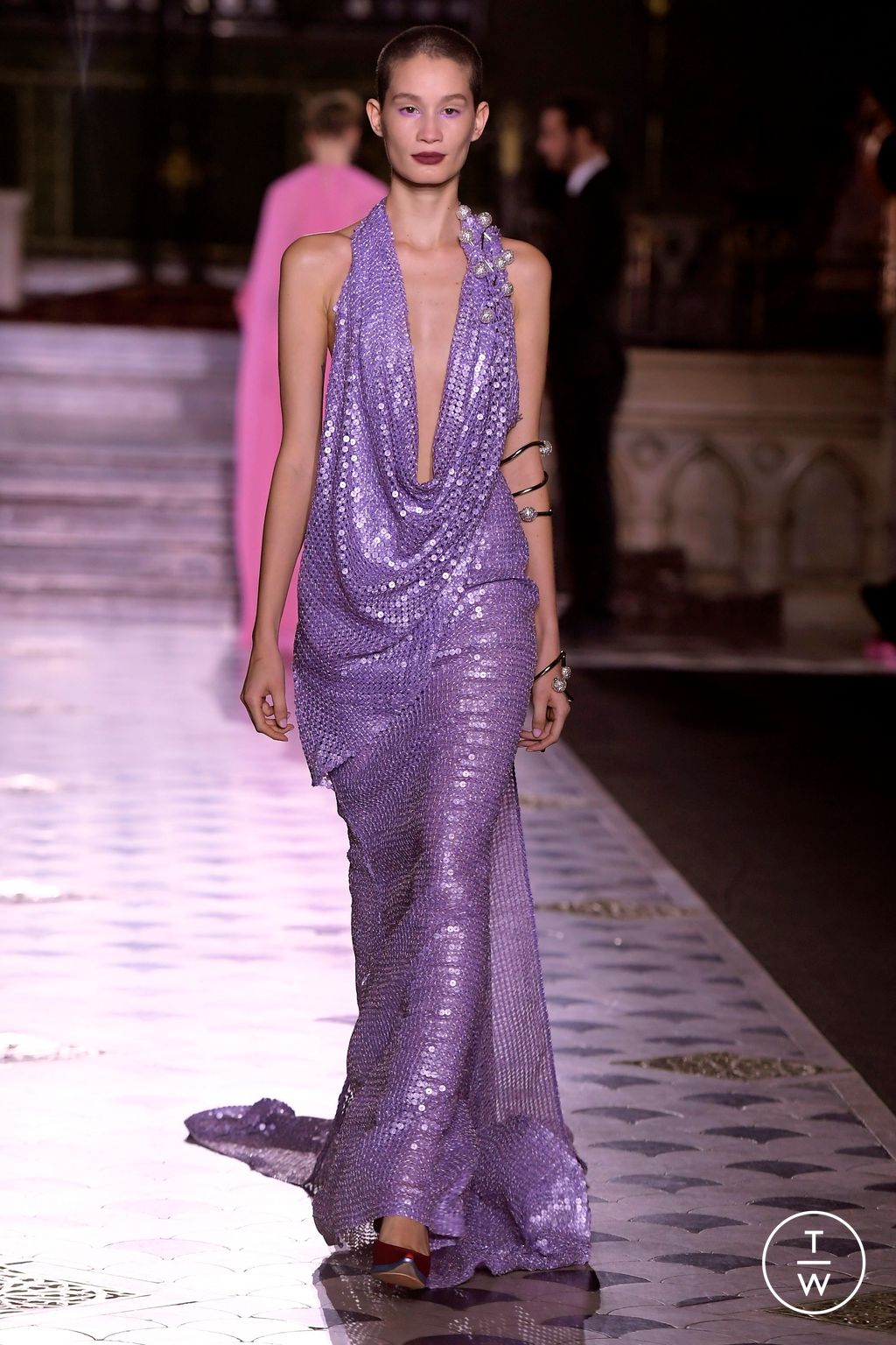 Fashion Week Paris Spring/Summer 2024 look 16 from the Georges Chakra collection couture