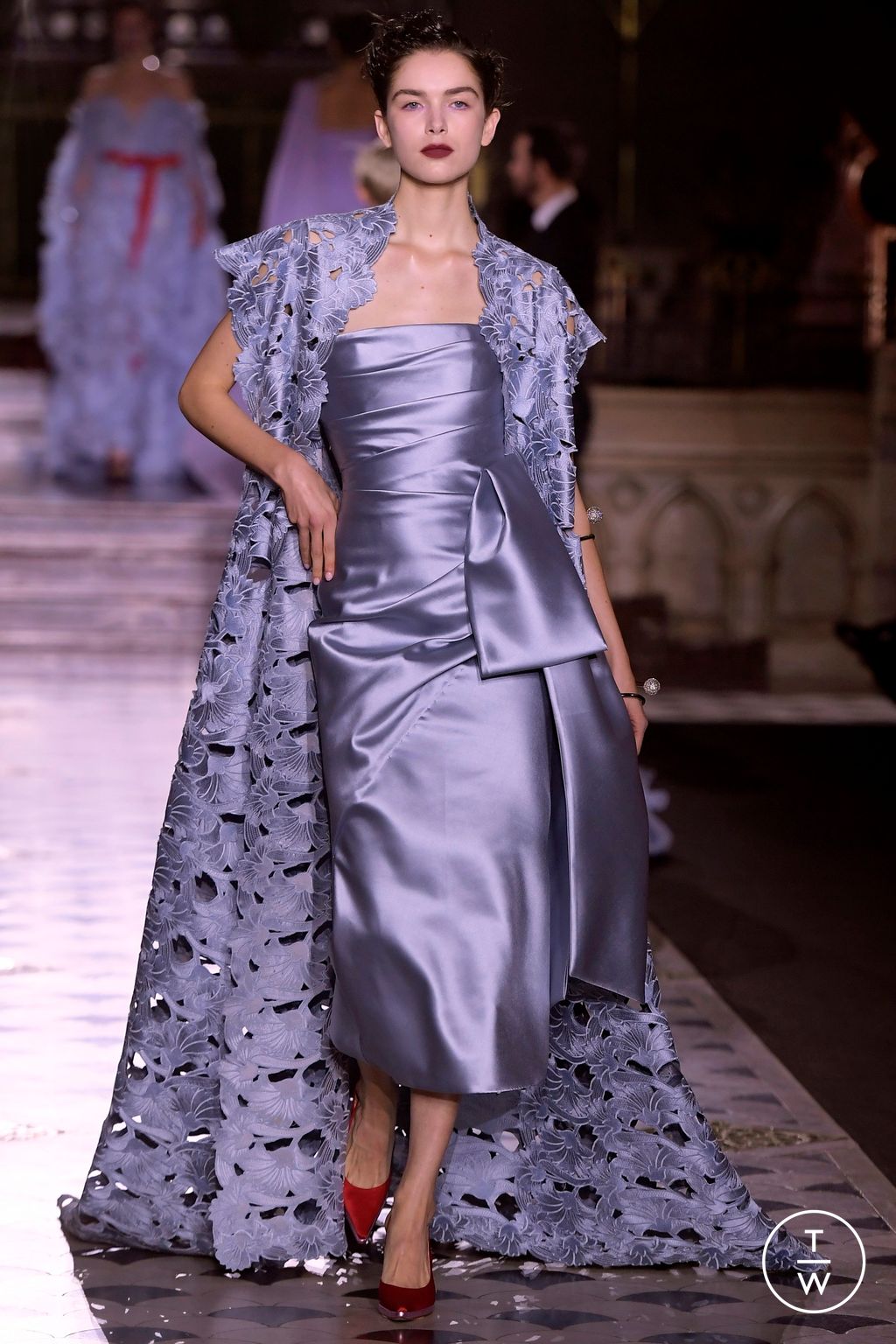 Fashion Week Paris Spring/Summer 2024 look 24 from the Georges Chakra collection couture