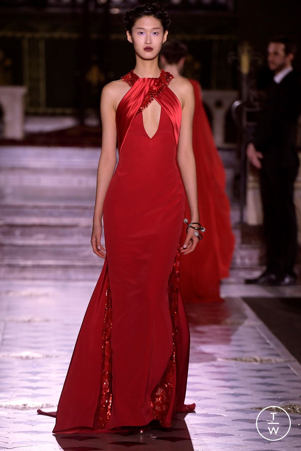 Fashion Week Paris Spring/Summer 2024 look 28 from the Georges Chakra collection couture