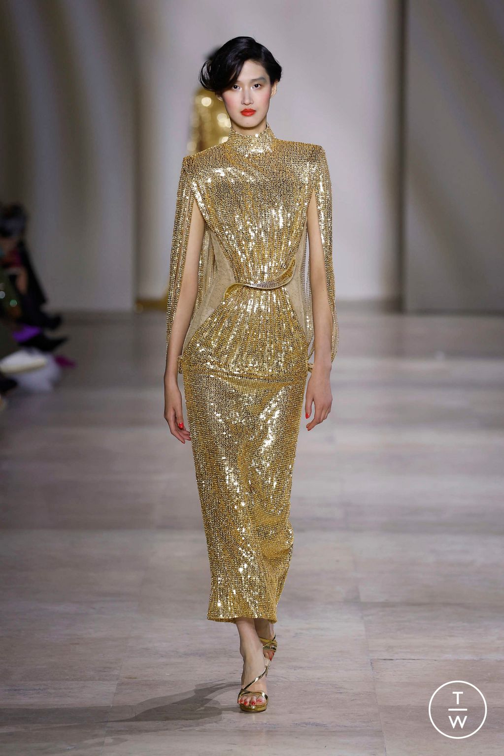 Fashion Week Paris Spring/Summer 2025 look 39 de la collection Georges Chakra couture