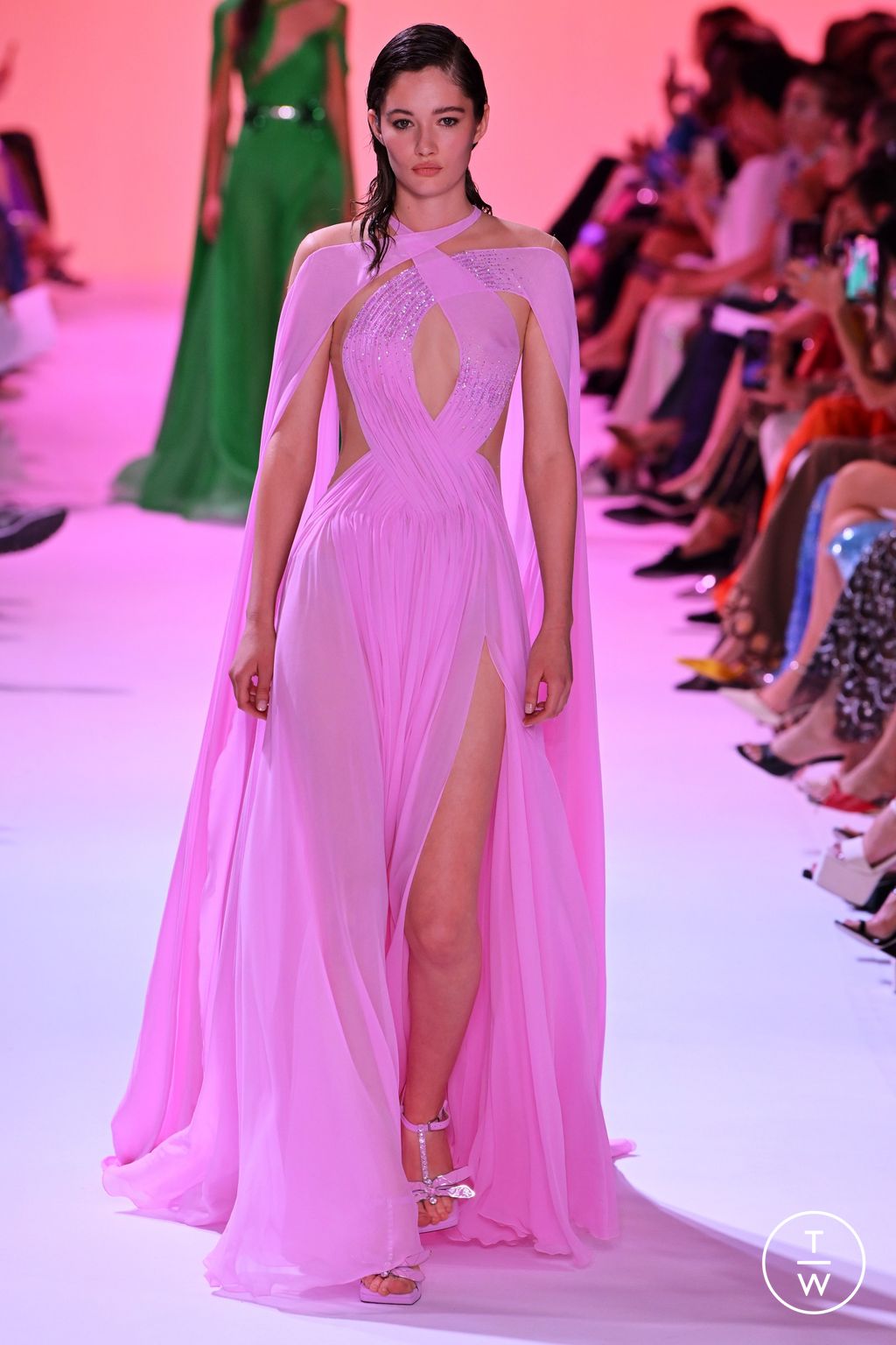 Fashion Week Paris Fall/Winter 2023 look 31 from the Georges Hobeika collection couture