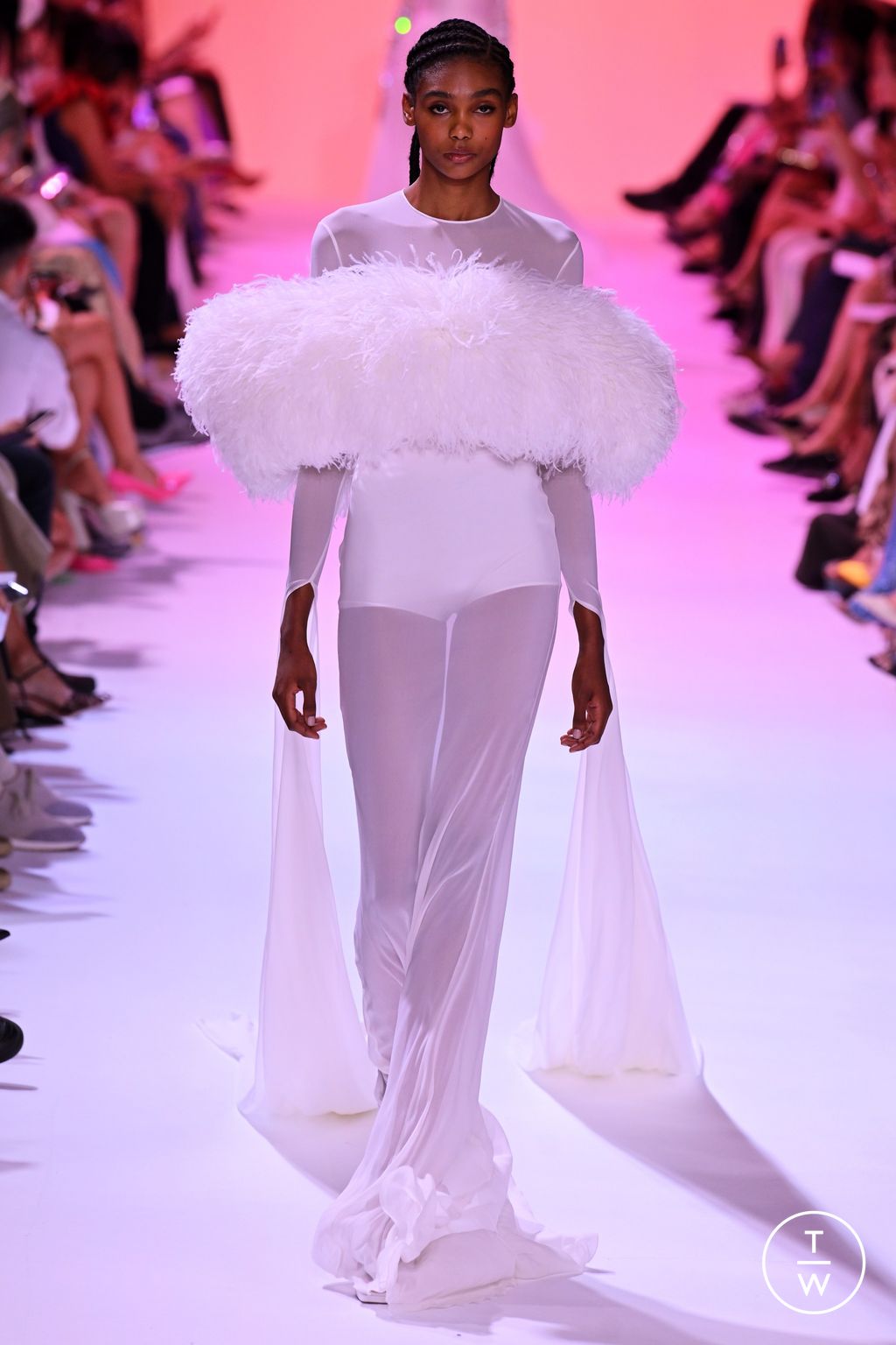 Fashion Week Paris Fall/Winter 2023 look 60 from the Georges Hobeika collection couture