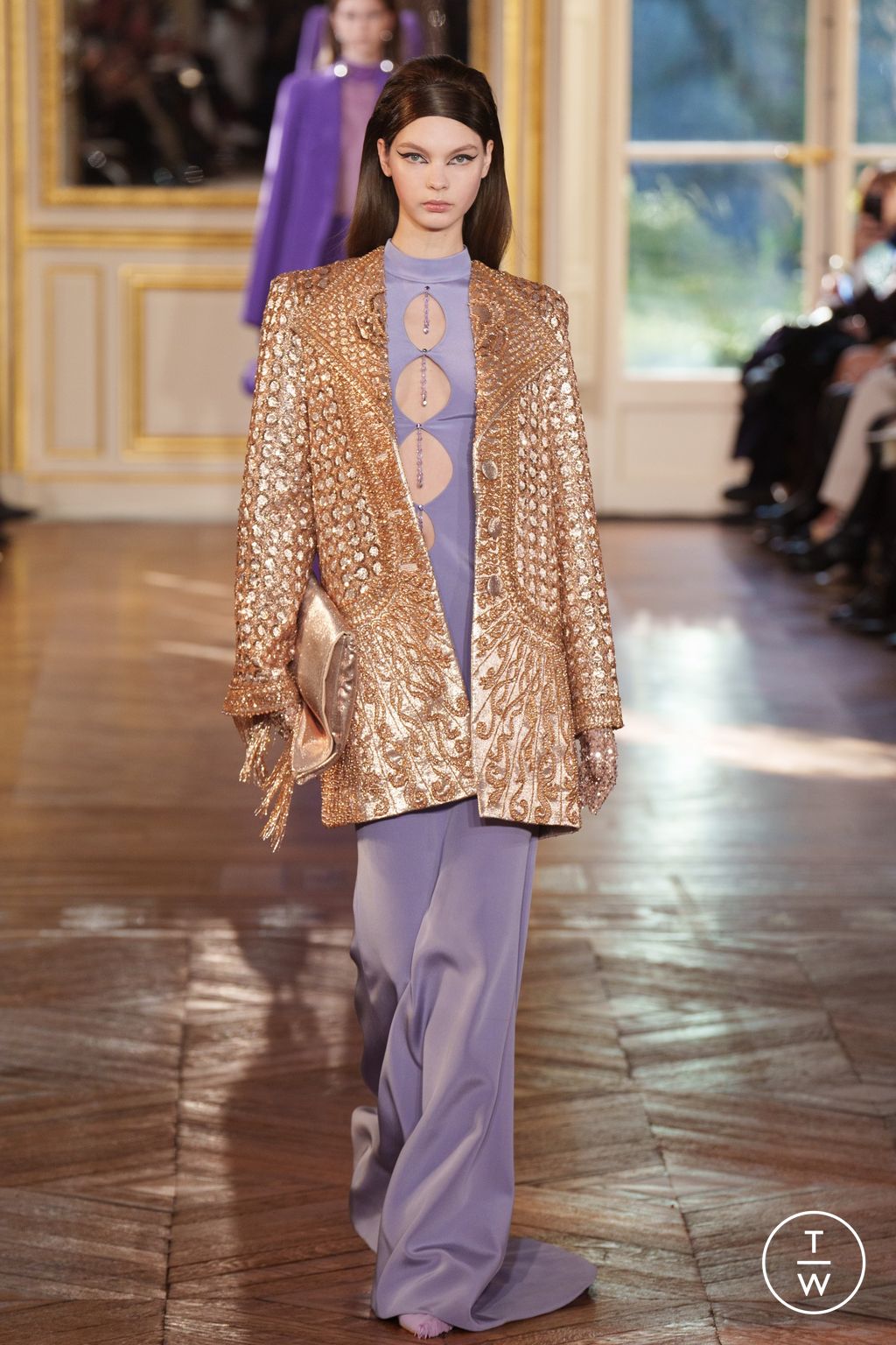 Fashion Week Paris Spring/Summer 2024 look 10 de la collection Georges Hobeika couture