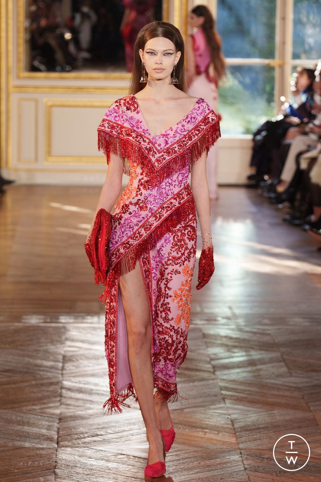 Fashion Week Paris Spring/Summer 2024 look 14 from the Georges Hobeika collection couture