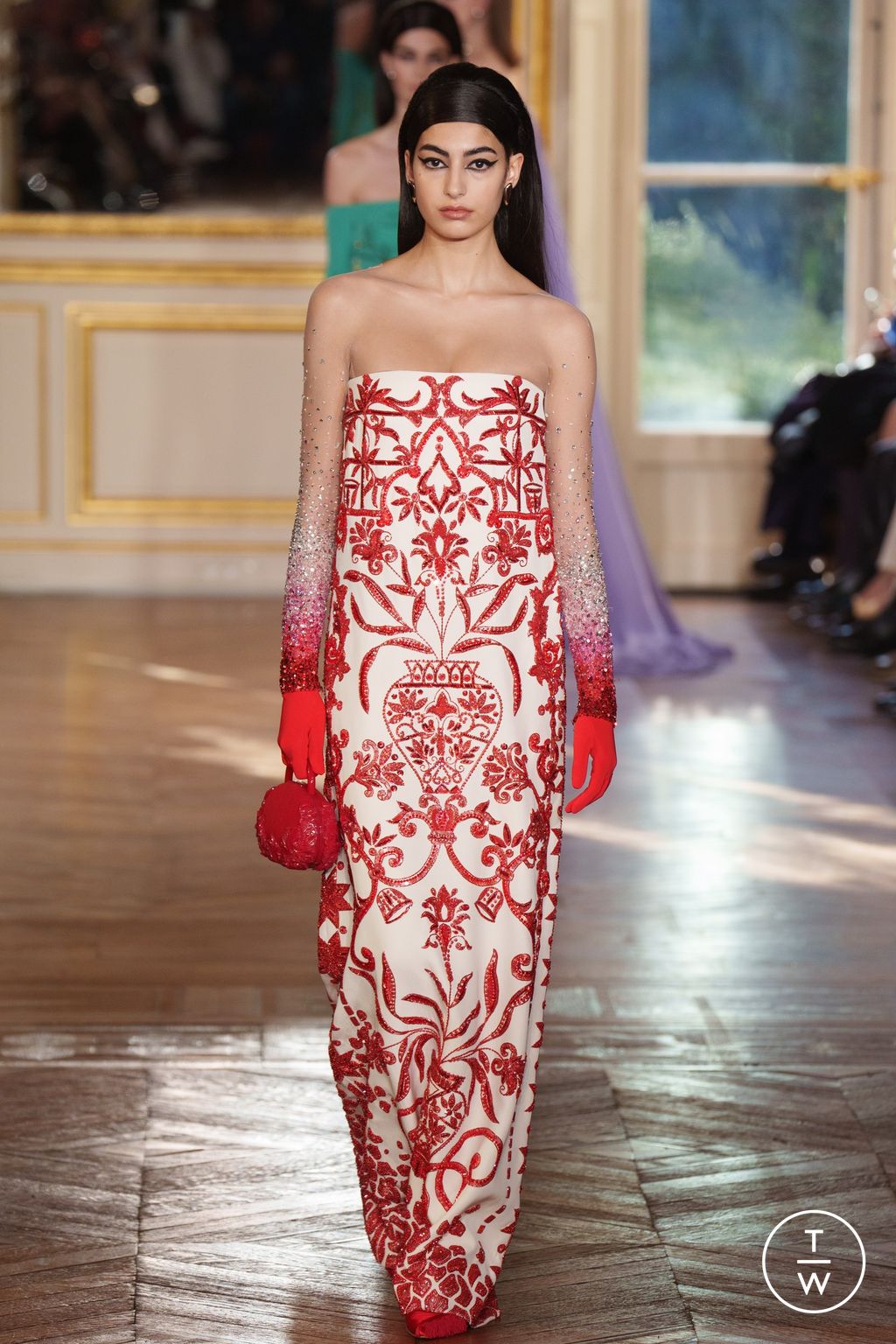 Fashion Week Paris Spring/Summer 2024 look 17 from the Georges Hobeika collection couture