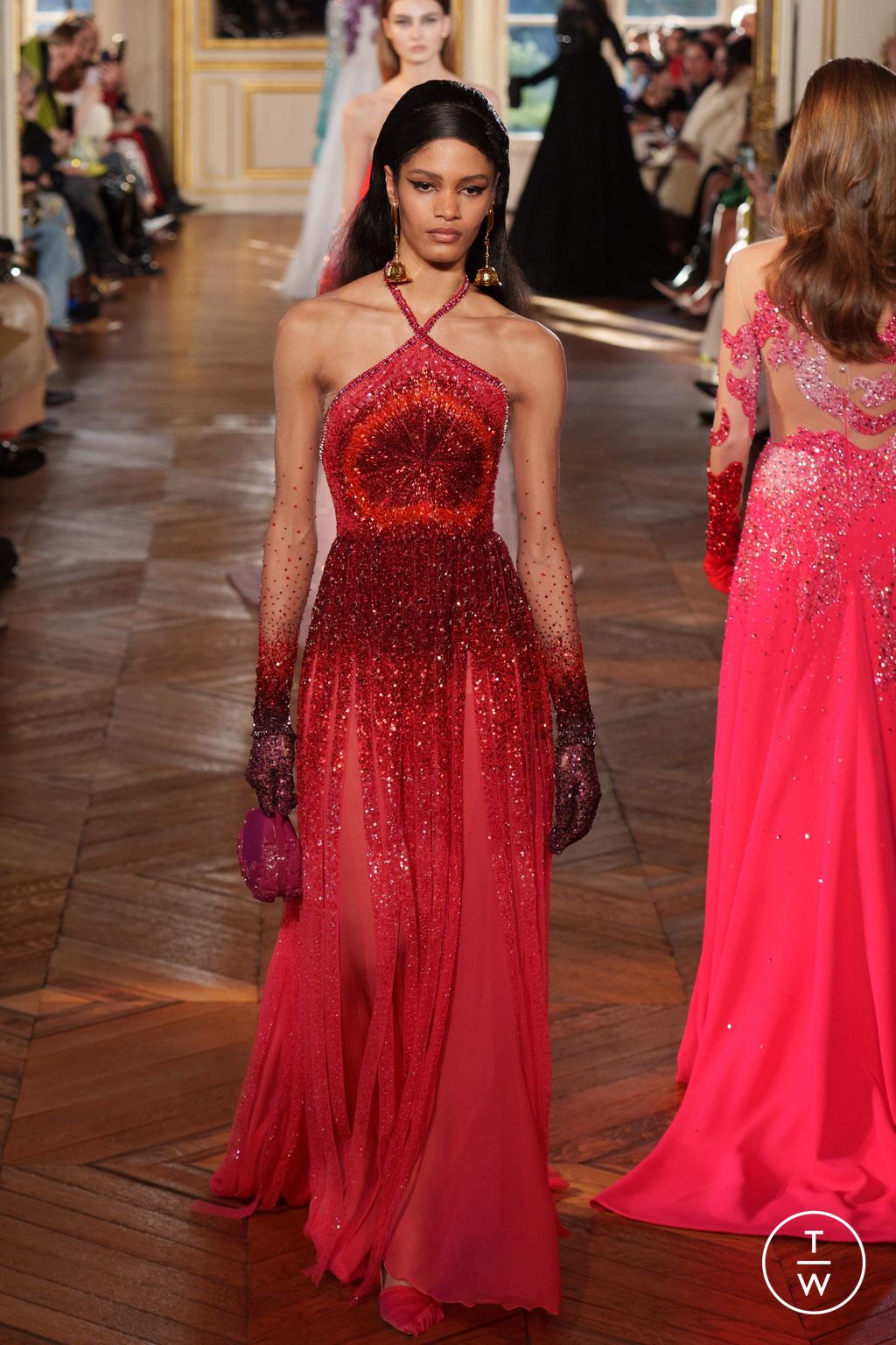 Fashion Week Paris Spring/Summer 2024 look 23 from the Georges Hobeika collection 高级定制