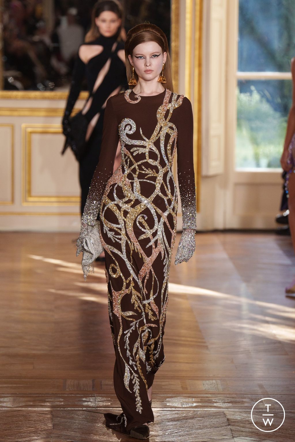 Fashion Week Paris Spring/Summer 2024 look 26 from the Georges Hobeika collection 高级定制
