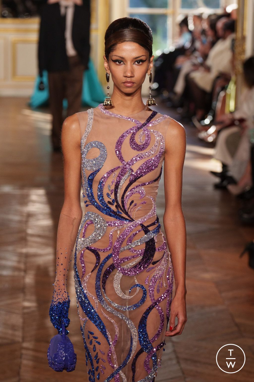 Fashion Week Paris Spring/Summer 2024 look 29 from the Georges Hobeika collection 高级定制