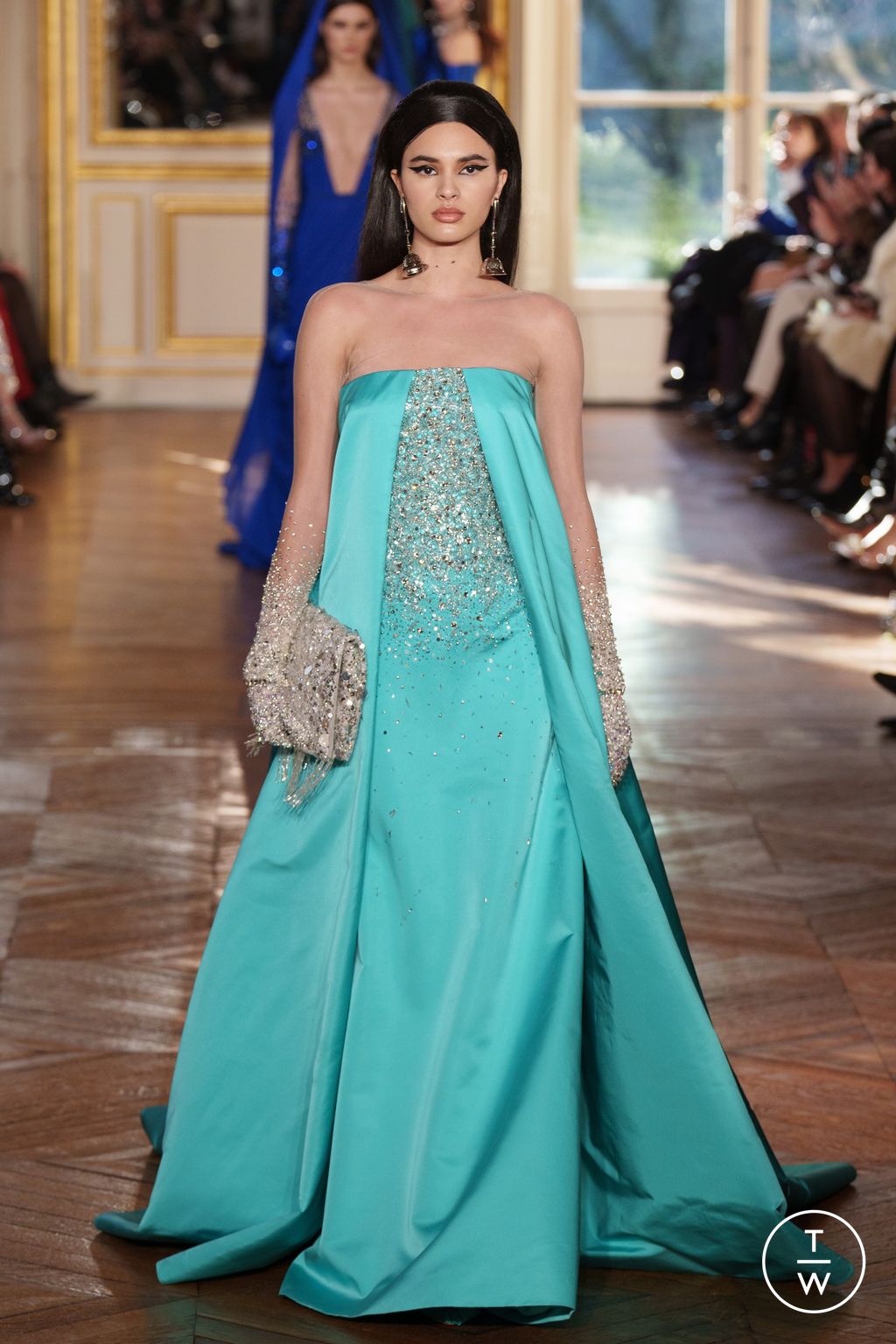 Fashion Week Paris Spring/Summer 2024 look 31 from the Georges Hobeika collection 高级定制