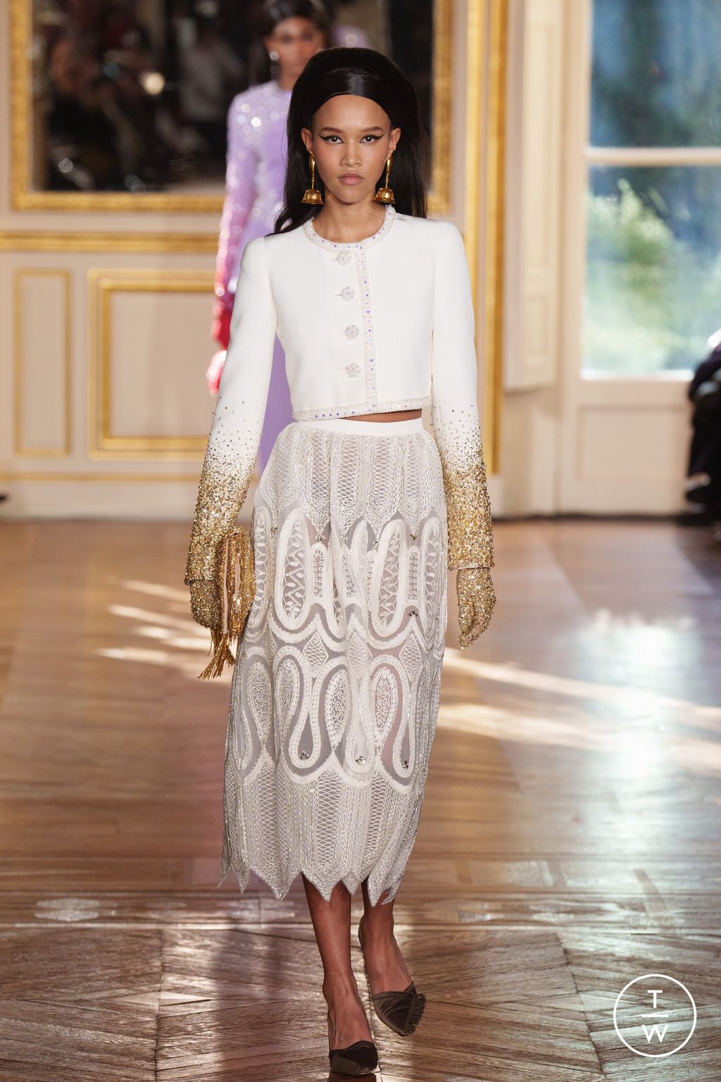 Fashion Week Paris Spring/Summer 2024 look 45 from the Georges Hobeika collection couture