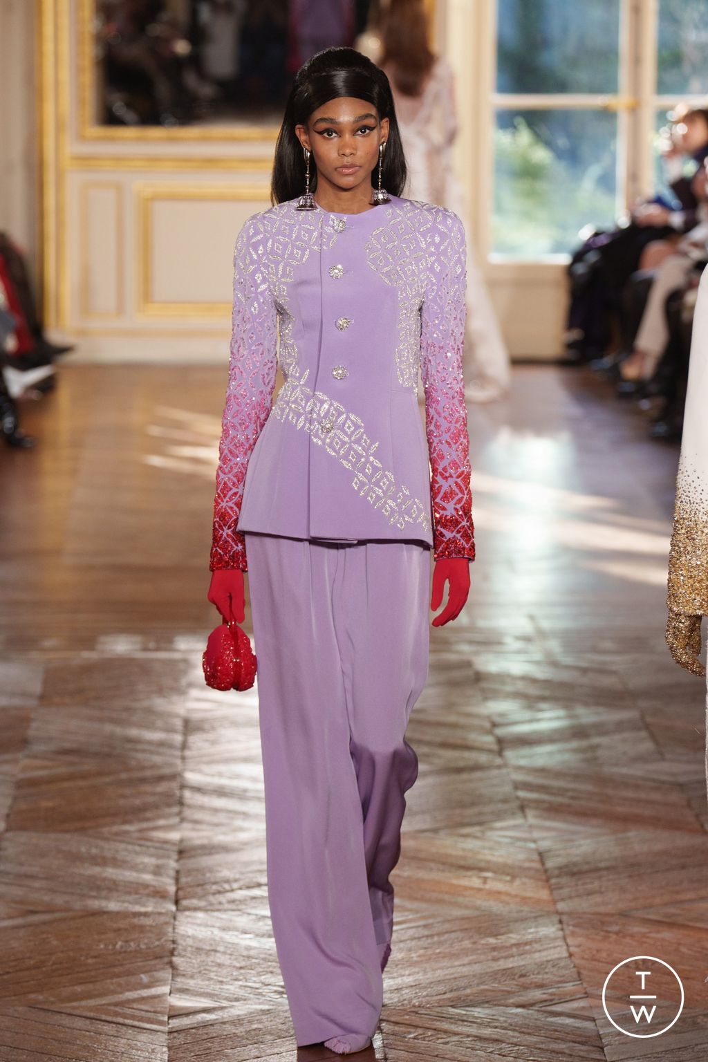Fashion Week Paris Spring/Summer 2024 look 46 from the Georges Hobeika collection couture