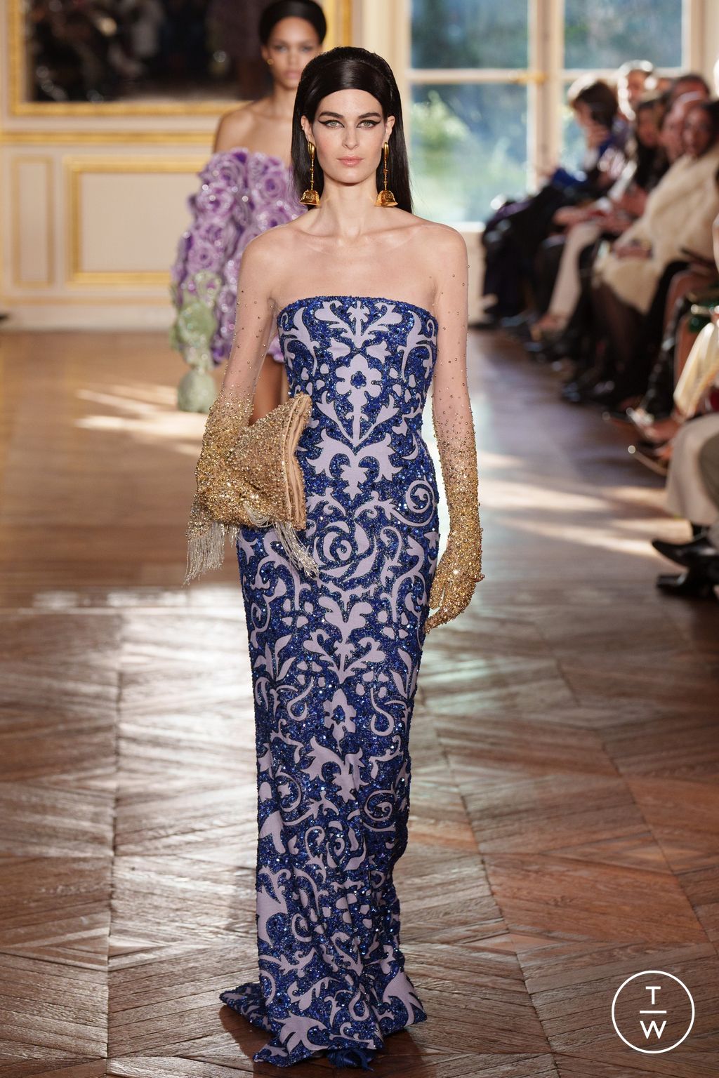 Fashion Week Paris Spring/Summer 2024 look 50 from the Georges Hobeika collection 高级定制