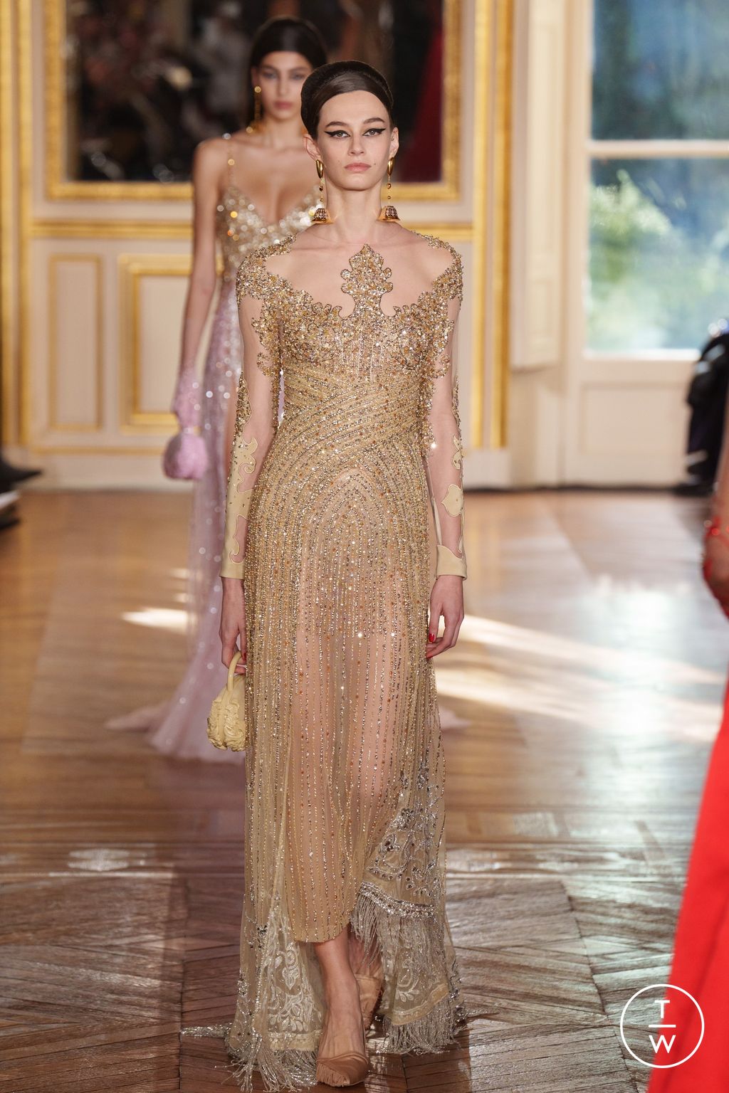 Fashion Week Paris Spring/Summer 2024 look 53 from the Georges Hobeika collection couture