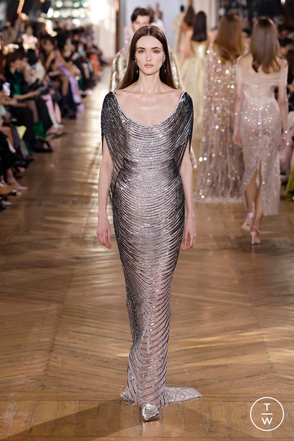 Fashion Week Paris Spring/Summer 2025 look 95 de la collection Georges Hobeika couture
