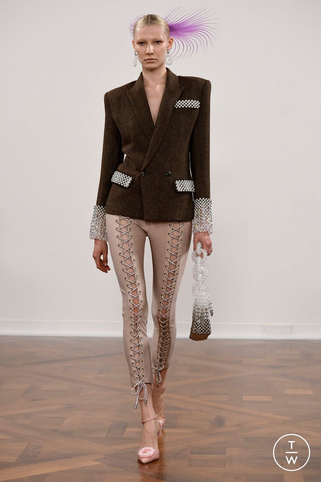 Fashion Week Paris Fall/Winter 2023 look 5 from the Germanier collection 女装
