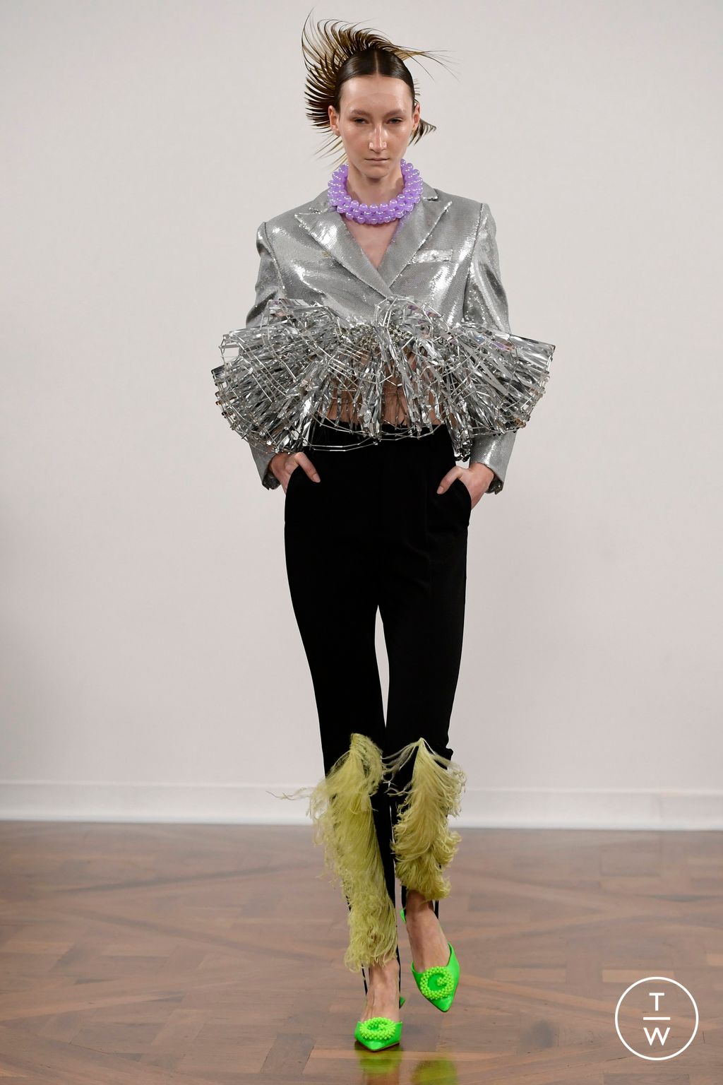 Fashion Week Paris Fall/Winter 2023 look 10 de la collection Germanier womenswear