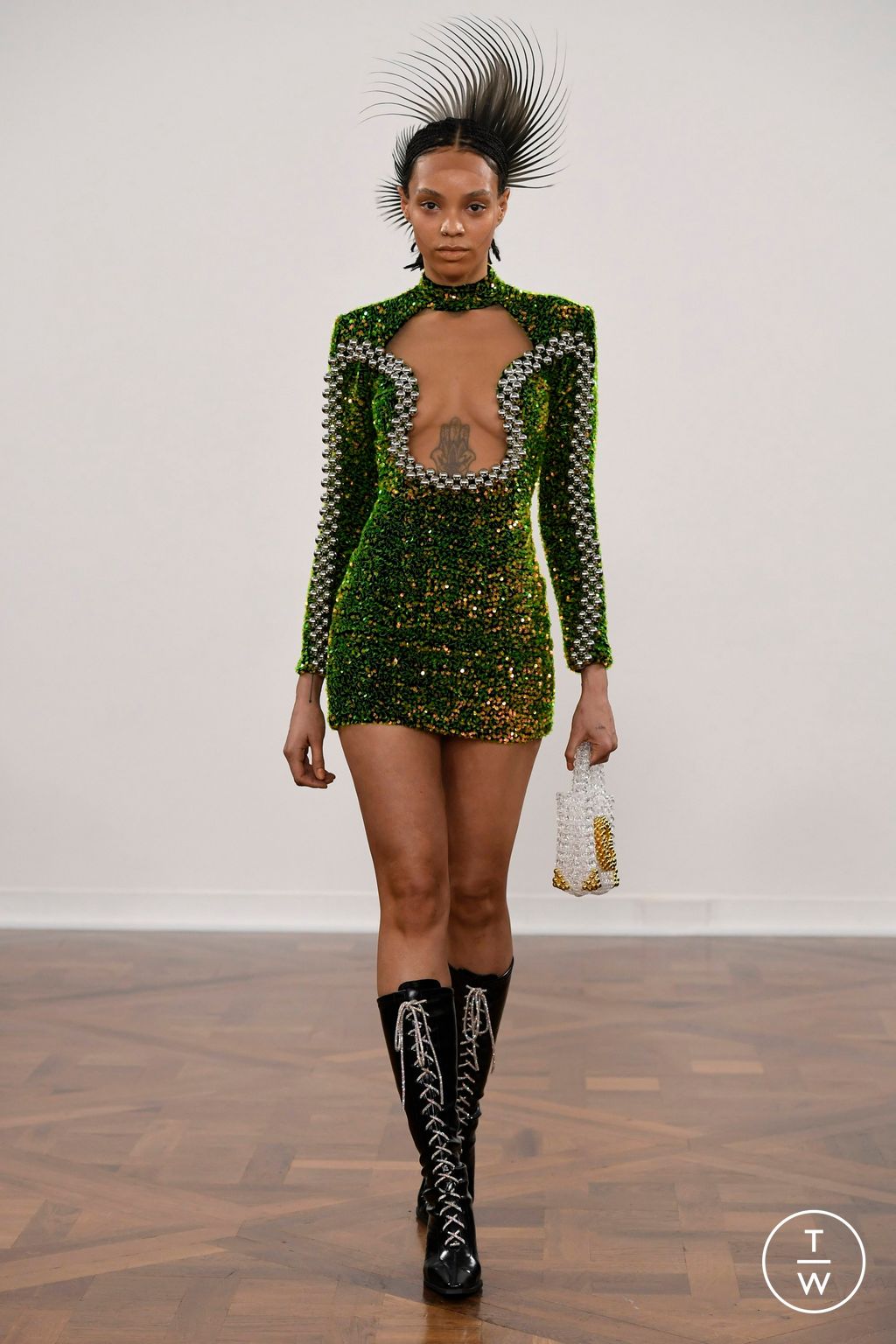 Fashion Week Paris Fall/Winter 2023 look 18 from the Germanier collection 女装