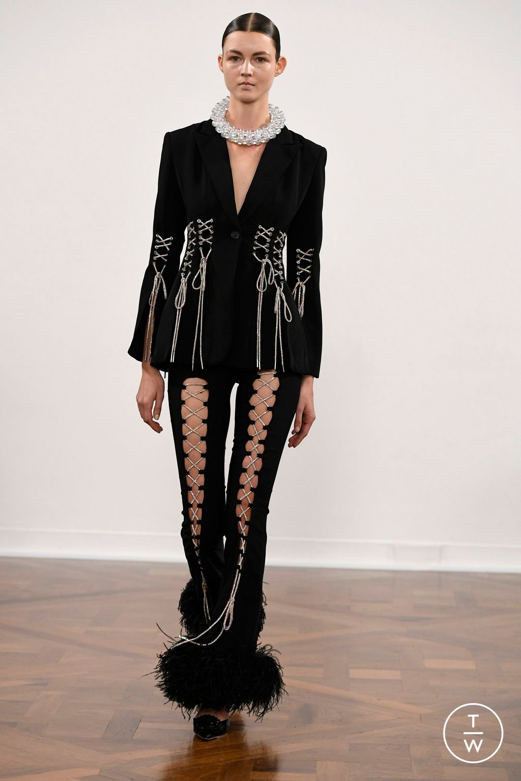 Fashion Week Paris Fall/Winter 2023 look 26 from the Germanier collection 女装