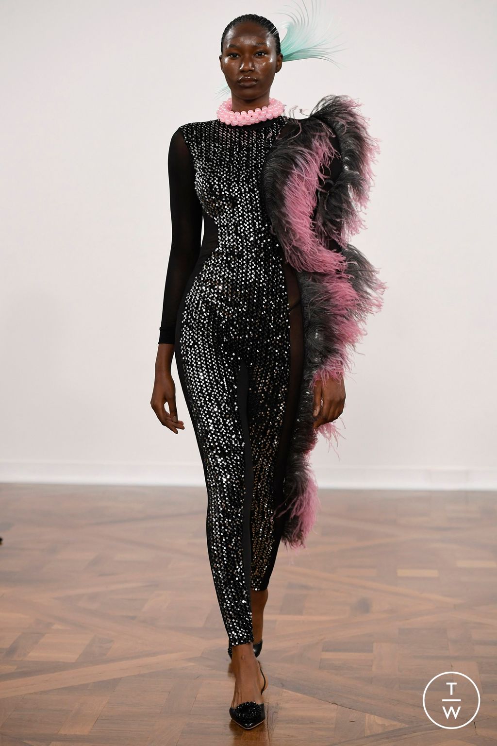 Fashion Week Paris Fall/Winter 2023 look 28 from the Germanier collection womenswear