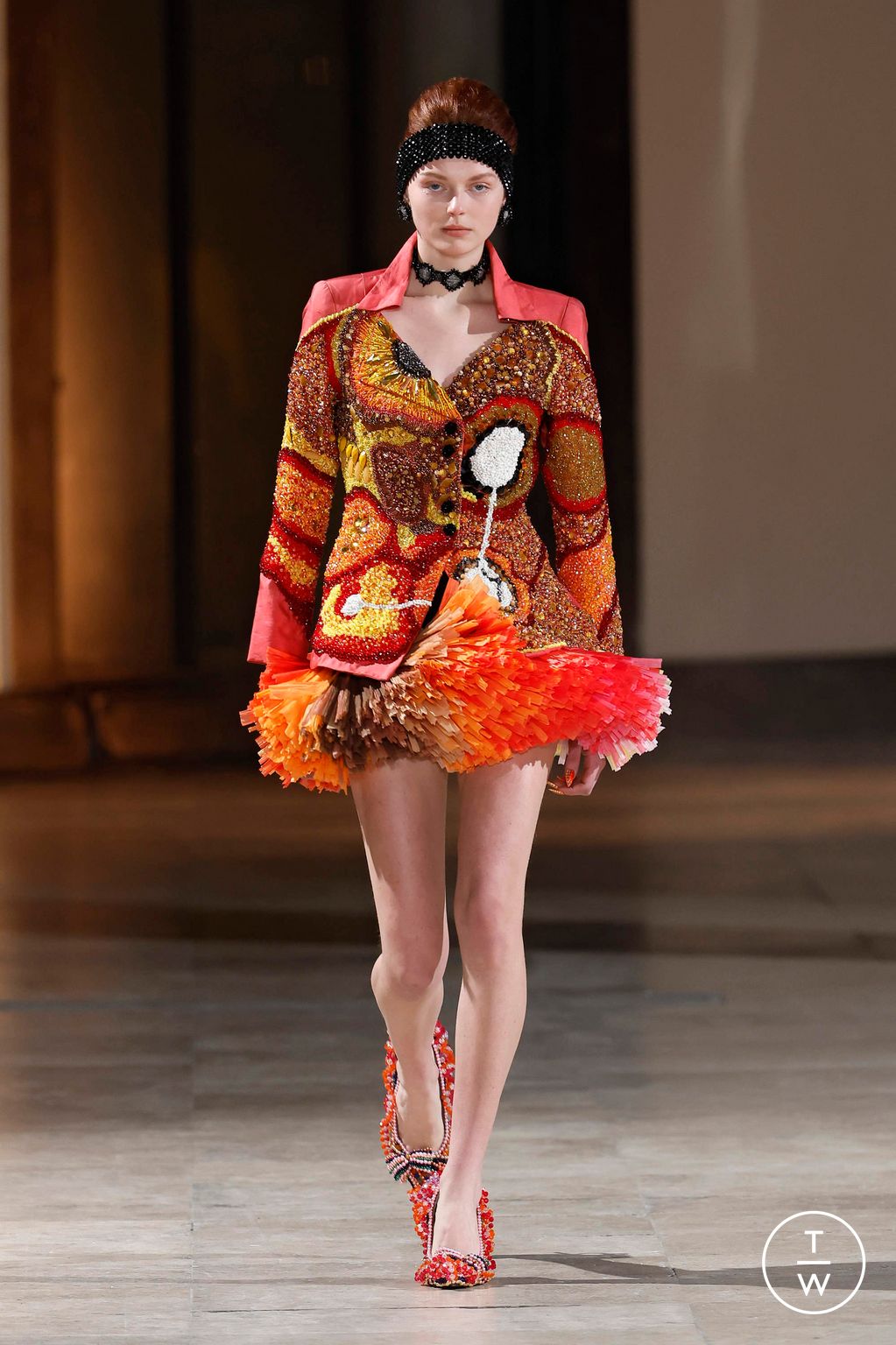 Fashion Week Paris Spring/Summer 2025 look 3 from the Germanier collection couture