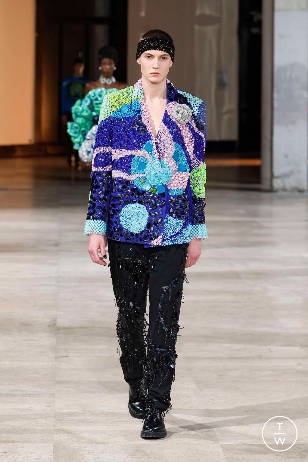 Fashion Week Paris Spring/Summer 2025 look 7 from the Germanier collection couture