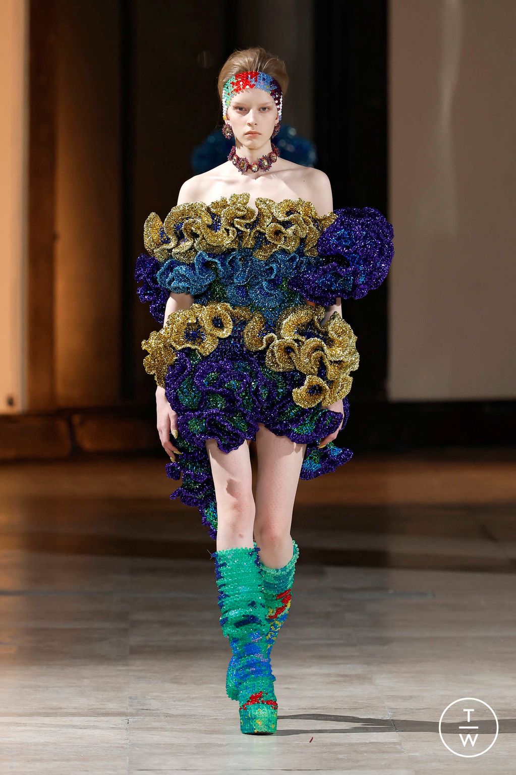 Fashion Week Paris Spring/Summer 2025 look 20 from the Germanier collection 高级定制