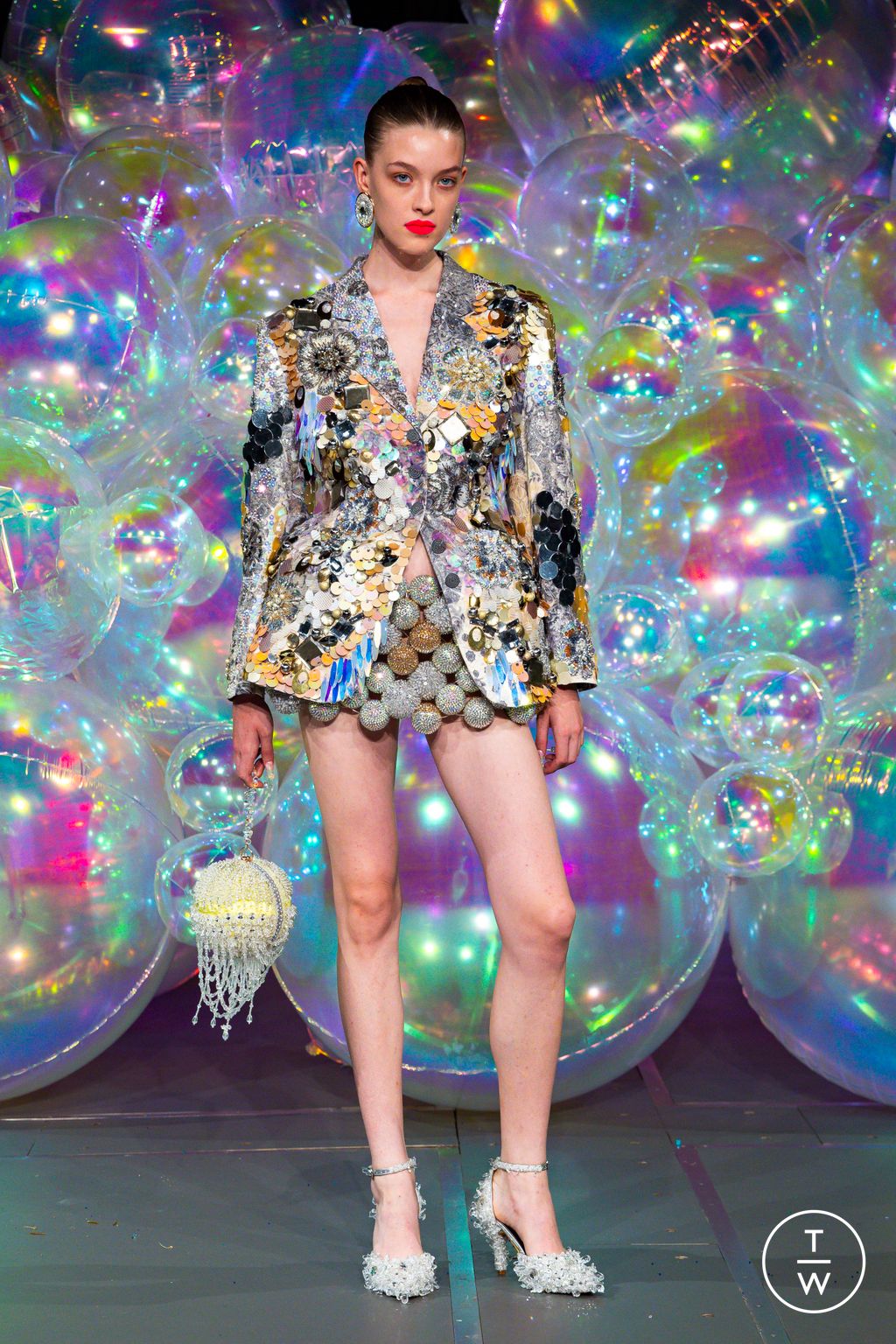 Fashion Week Paris Fall/Winter 2025 look 2 from the Germanier collection 高级定制