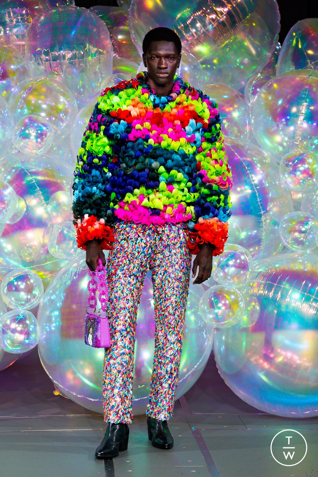 Fashion Week Paris Fall/Winter 2025 look 5 from the Germanier collection couture