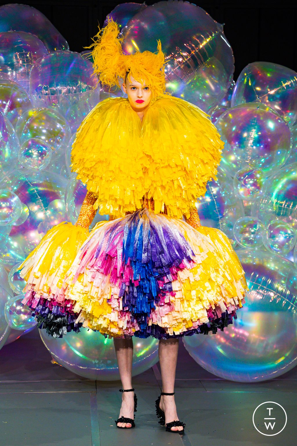 Fashion Week Paris Fall/Winter 2025 look 7 from the Germanier collection 高级定制