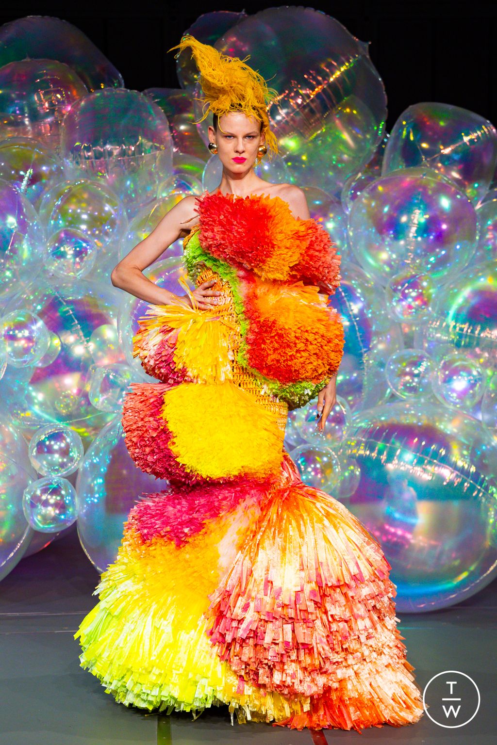 Fashion Week Paris Fall/Winter 2025 look 9 from the Germanier collection couture