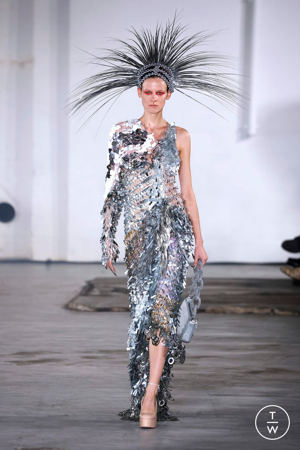 Fashion Week Paris Spring-Summer 2025 look 4 from the Germanier collection womenswear