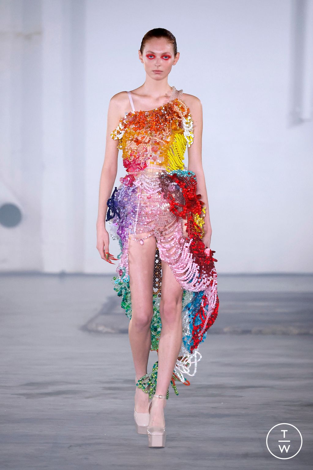 Fashion Week Paris Spring-Summer 2025 look 15 from the Germanier collection womenswear