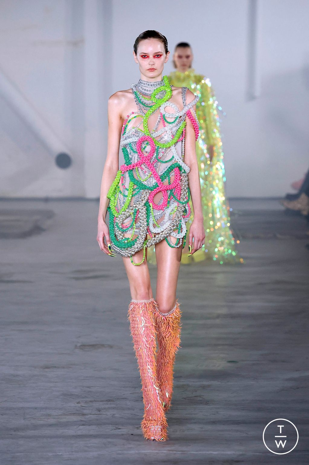 Fashion Week Paris Spring-Summer 2025 look 16 from the Germanier collection womenswear