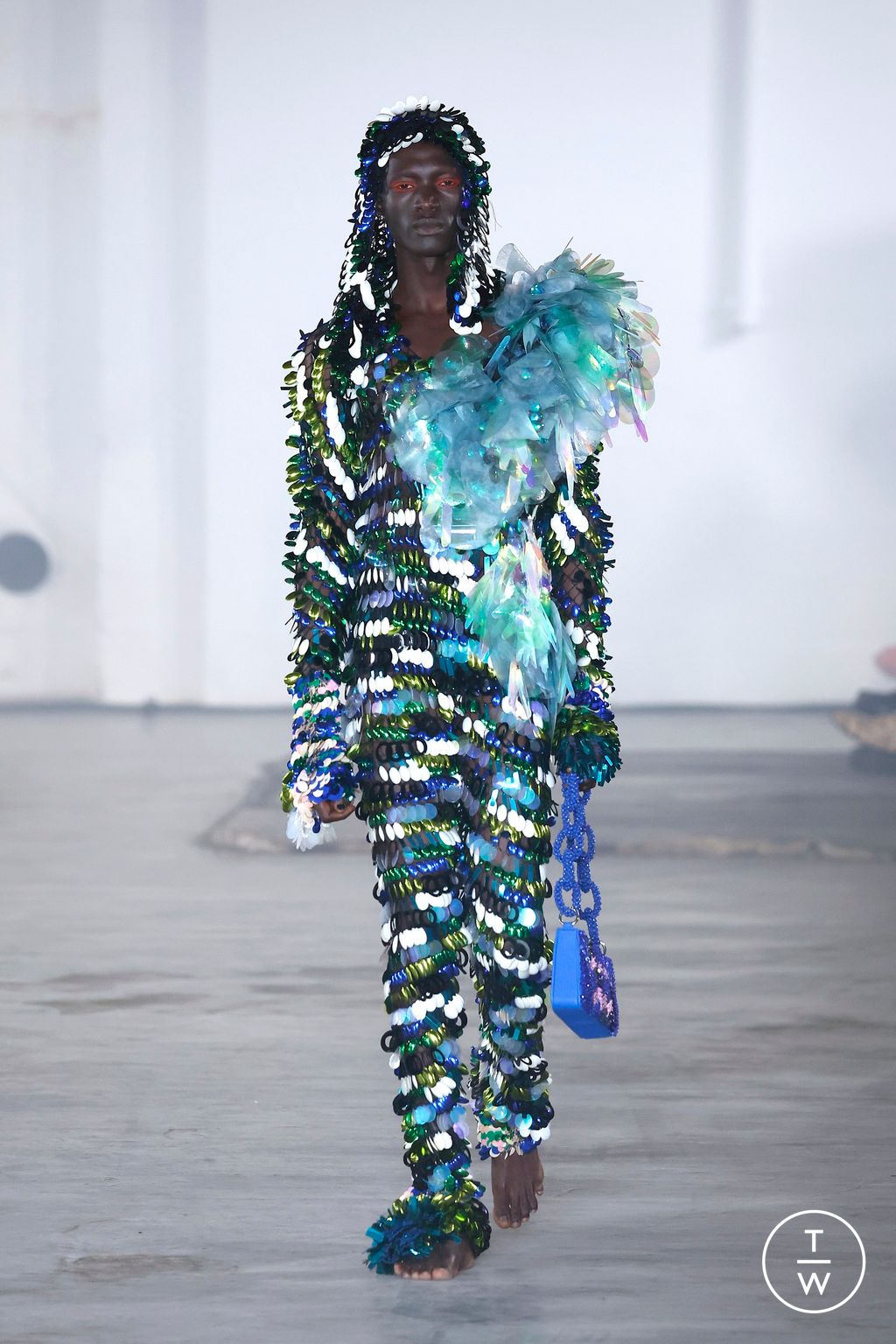 Fashion Week Paris Spring/Summer 2025 look 11 from the Germanier collection 女装