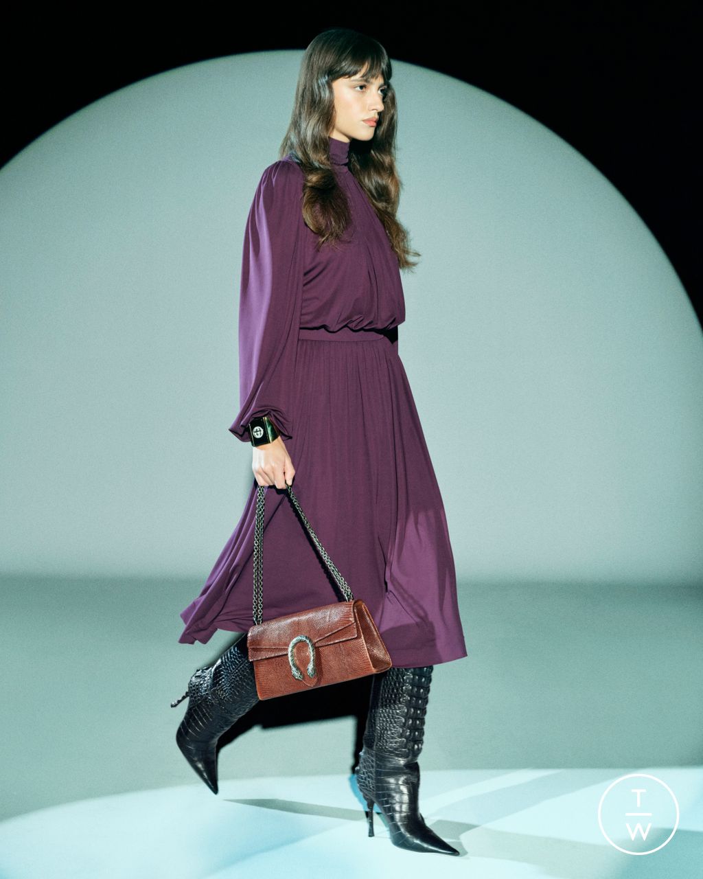 Fashion Week Milan Pre-Fall 2026 look 25 from the Gucci collection womenswear