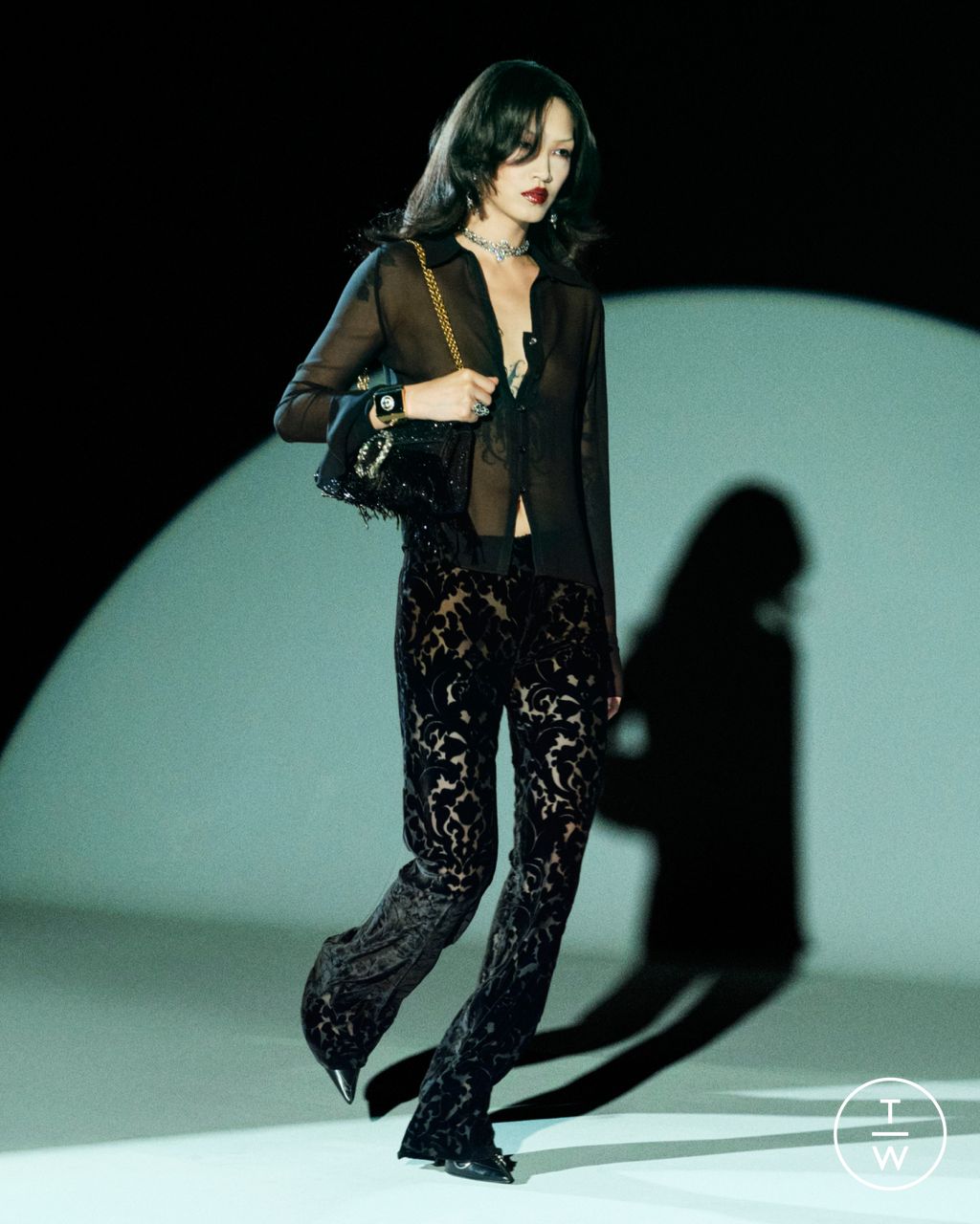 Fashion Week Milan Pre-Fall 2026 look 46 from the Gucci collection womenswear