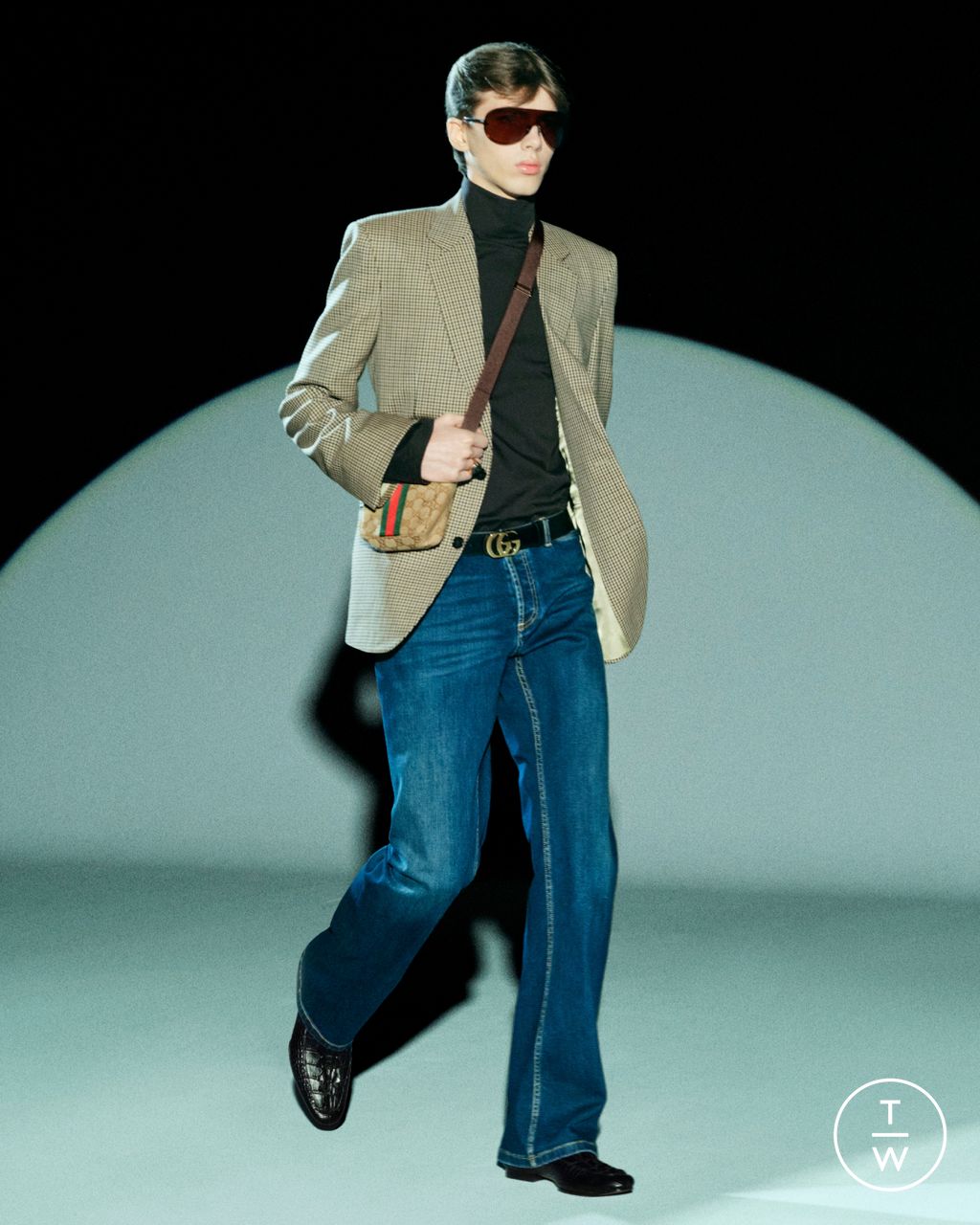 Fashion Week Milan Pre-Fall 2026 look 8 from the Gucci collection womenswear