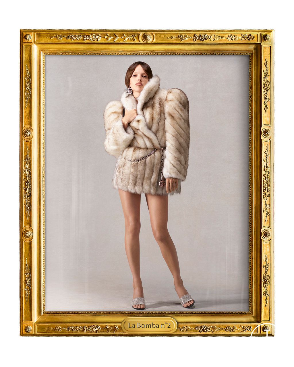 Fashion Week Milan Spring/Summer 2026 look 24 from the Gucci collection womenswear