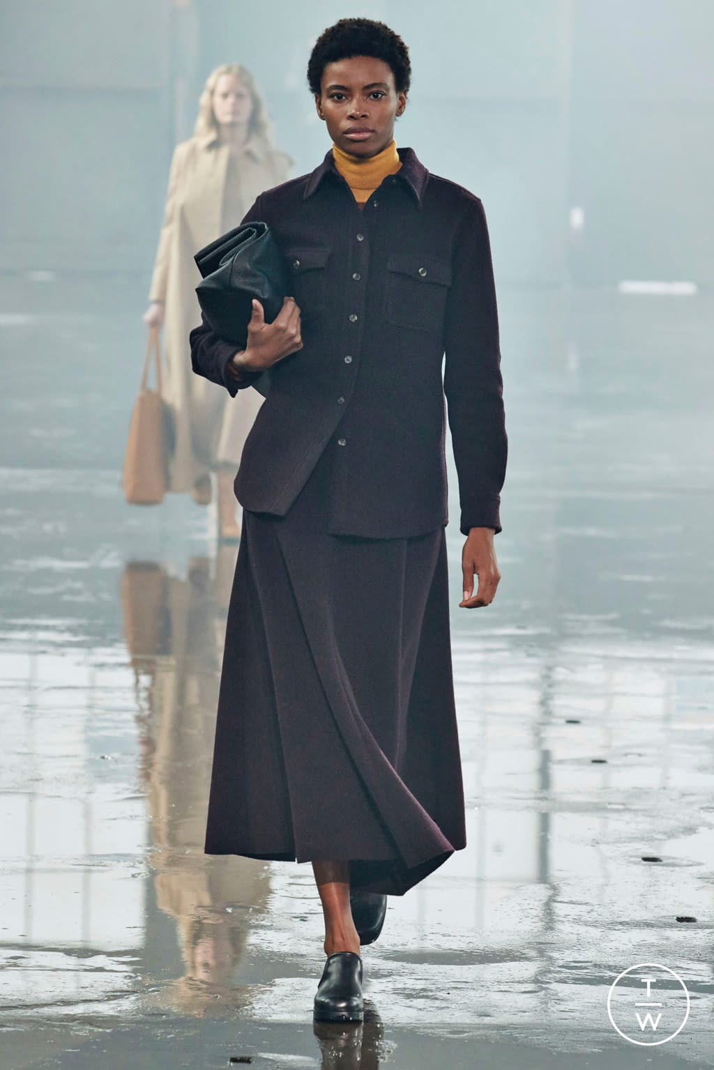 Fashion Week New York Fall/Winter 2021 look 8 de la collection Gabriela Hearst womenswear