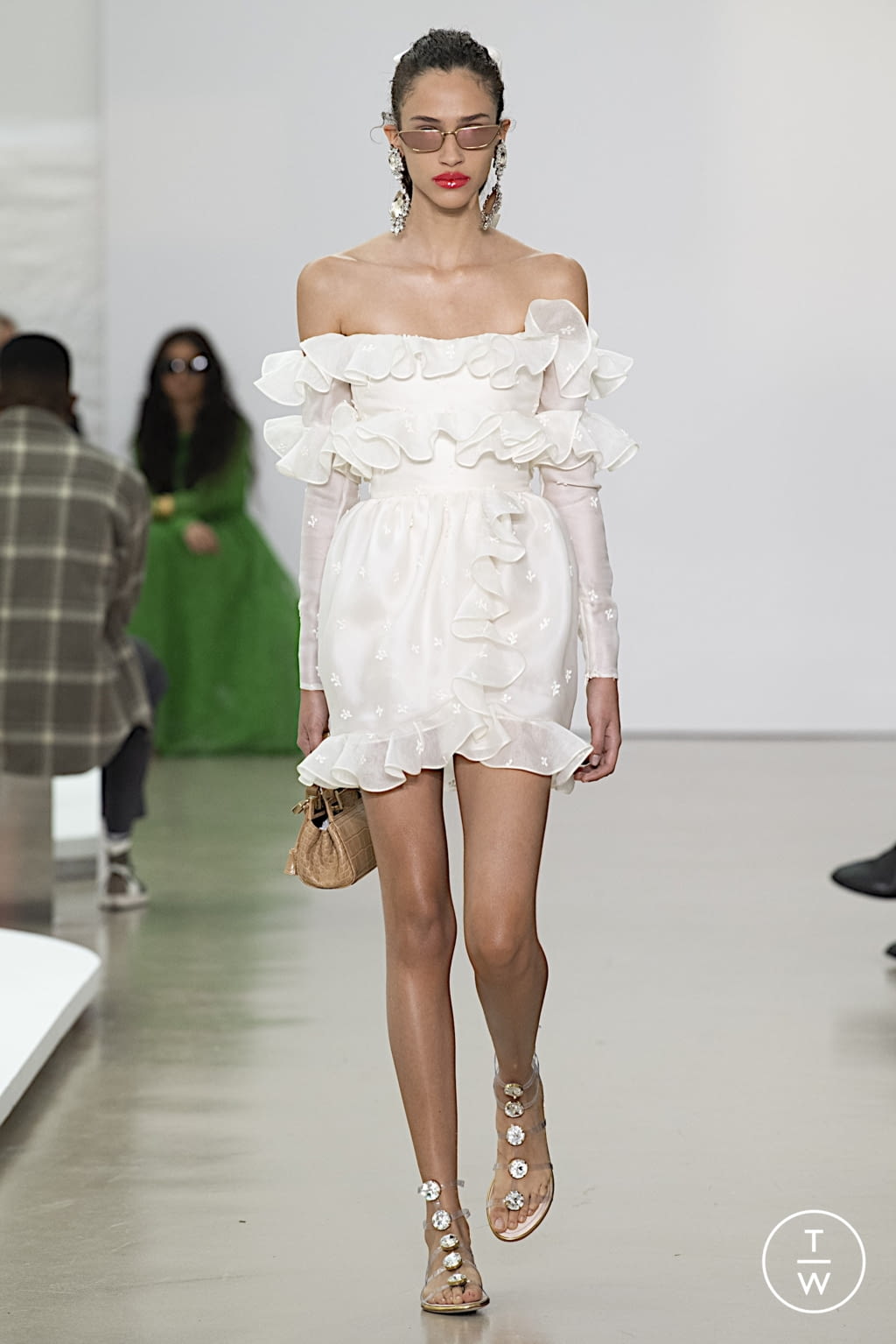 Fashion Week Paris Spring/Summer 2022 look 1 from the Giambattista Valli collection womenswear