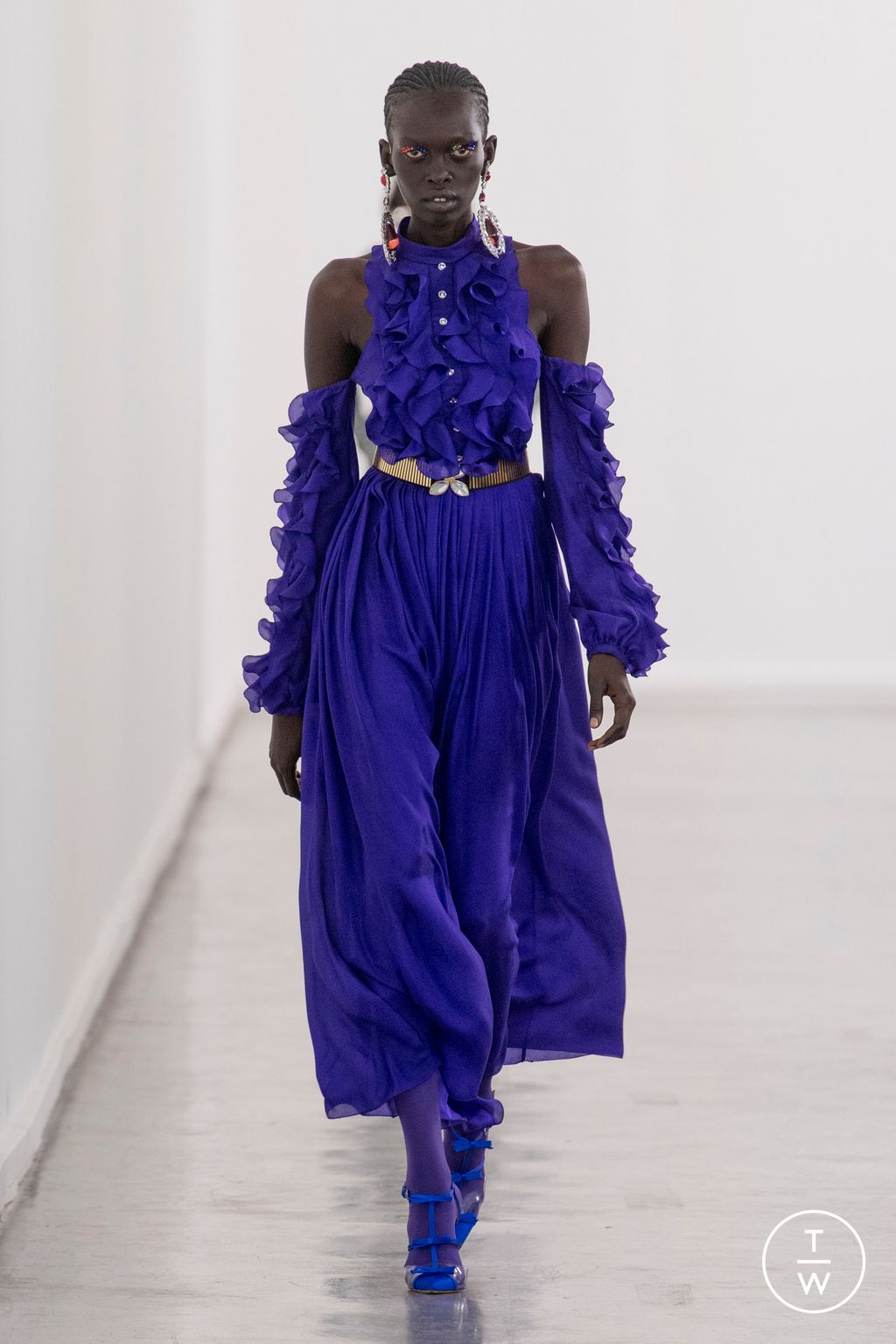 Fashion Week Paris Fall/Winter 2023 look 7 from the Giambattista Valli collection womenswear