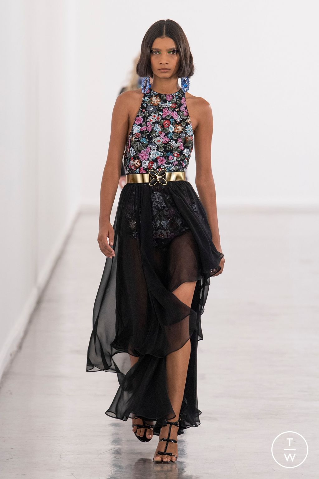 Fashion Week Paris Fall/Winter 2023 look 14 from the Giambattista Valli collection 女装