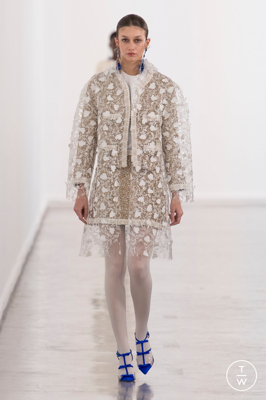 Fashion Week Paris Fall/Winter 2023 look 34 from the Giambattista Valli collection 女装