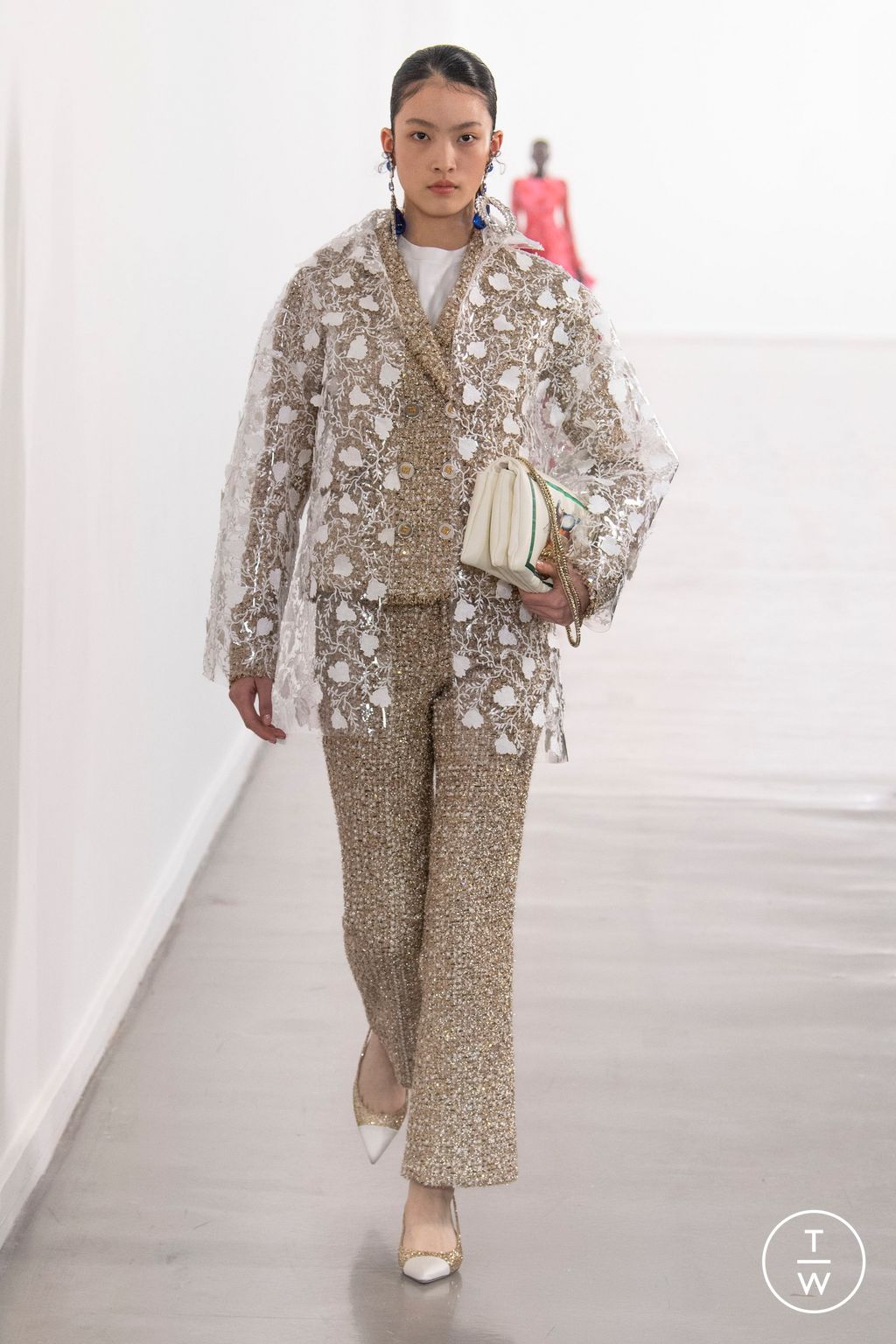 Fashion Week Paris Fall/Winter 2023 look 42 from the Giambattista Valli collection 女装