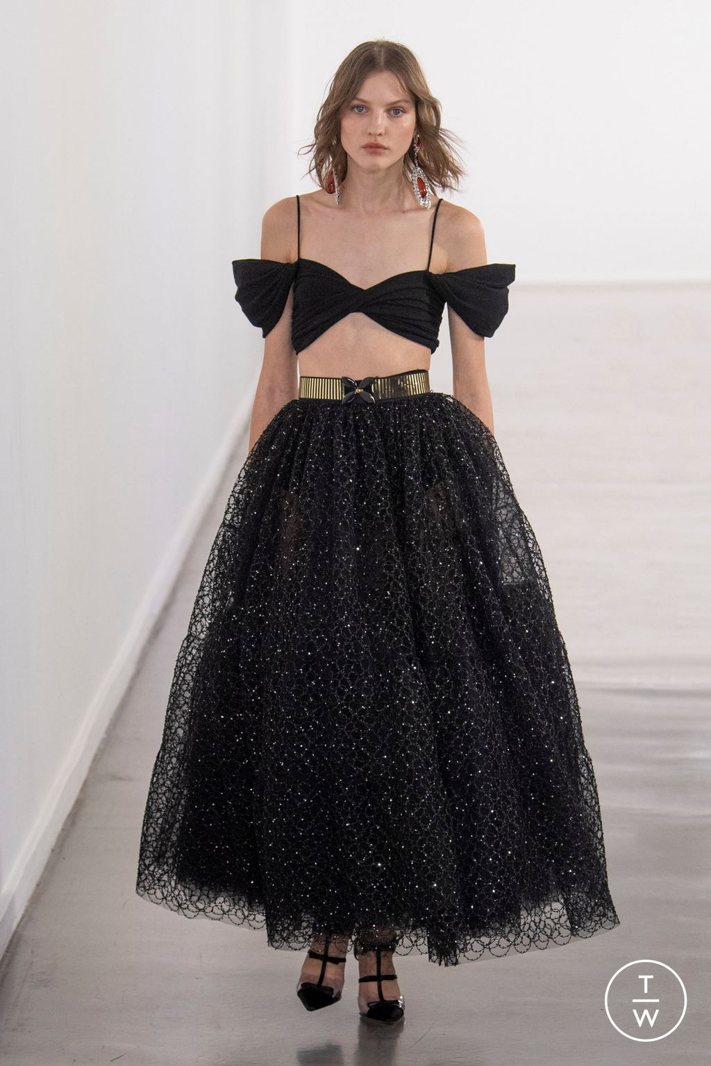 Fashion Week Paris Fall/Winter 2023 look 54 from the Giambattista Valli collection 女装