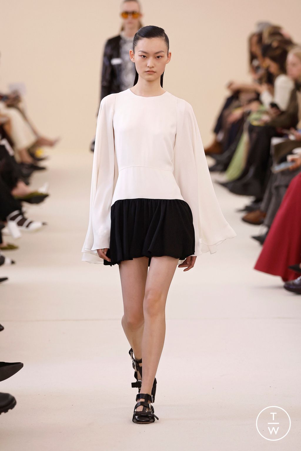 Fashion Week Paris Fall/Winter 2024 look 31 de la collection Giambattista Valli womenswear