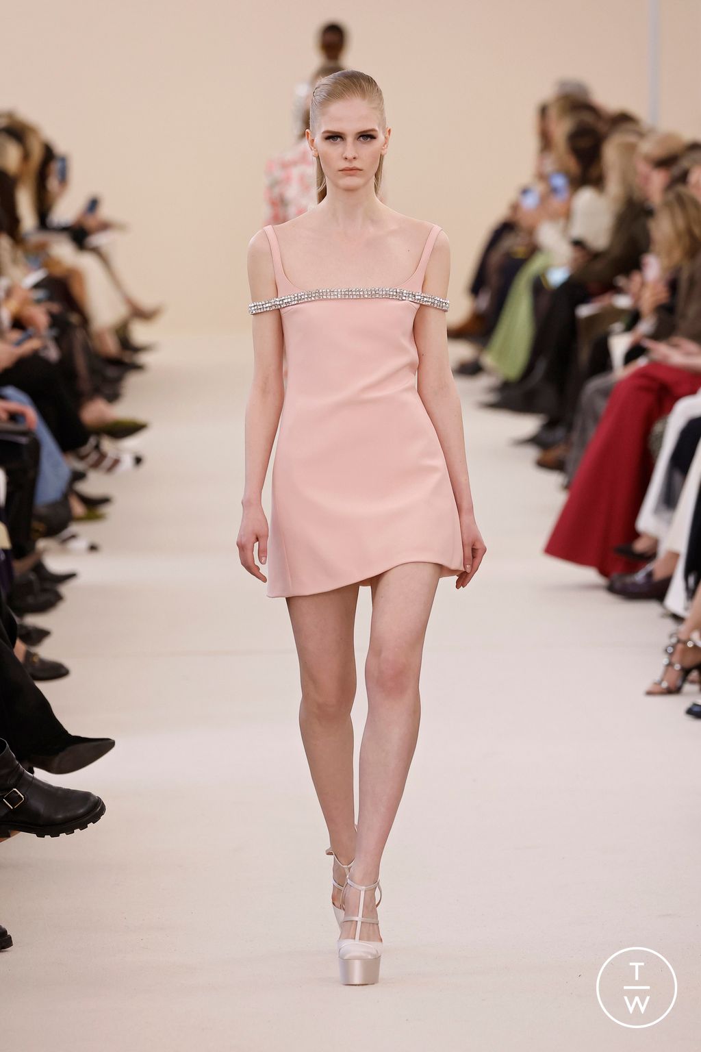 Fashion Week Paris Fall/Winter 2024 look 46 from the Giambattista Valli collection 女装