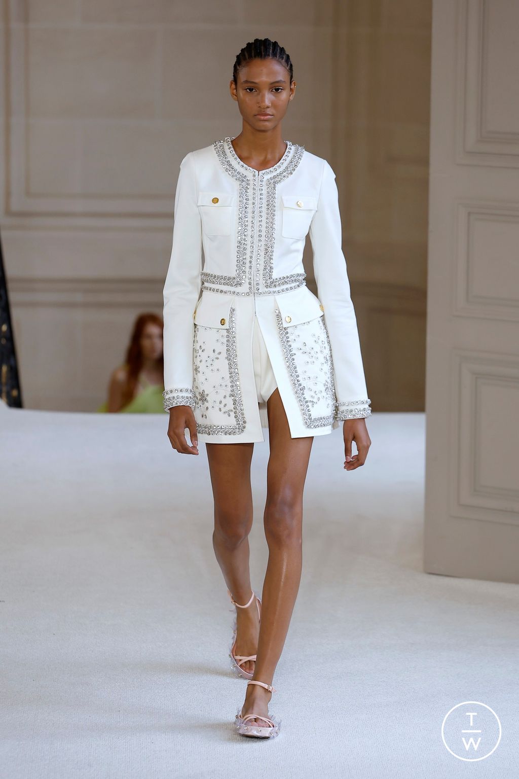 Fashion Week Paris Spring/Summer 2025 look 41 from the Giambattista Valli collection womenswear