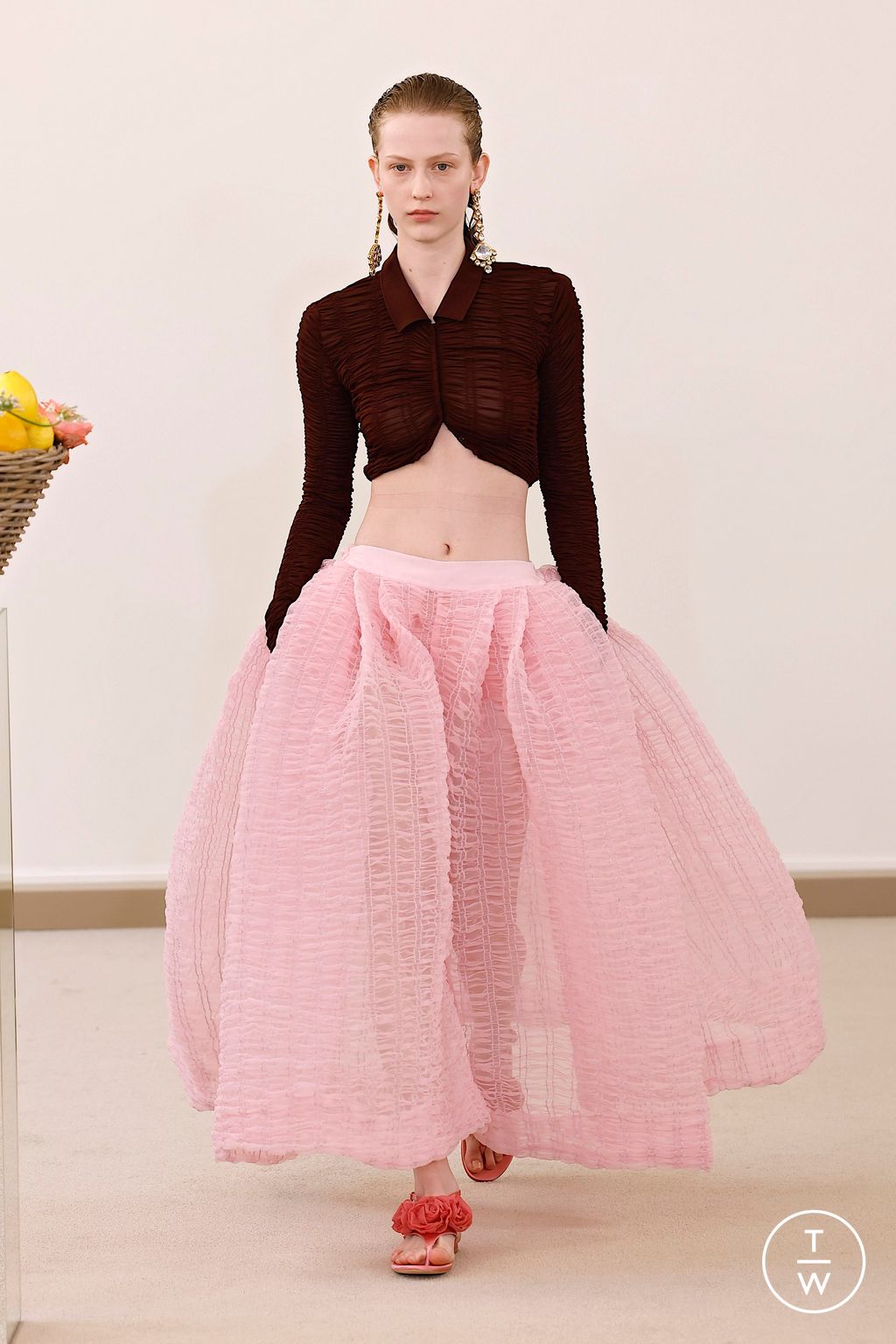 Fashion Week Paris Spring/Summer 2026 look 41 from the Giambattista Valli collection 女装